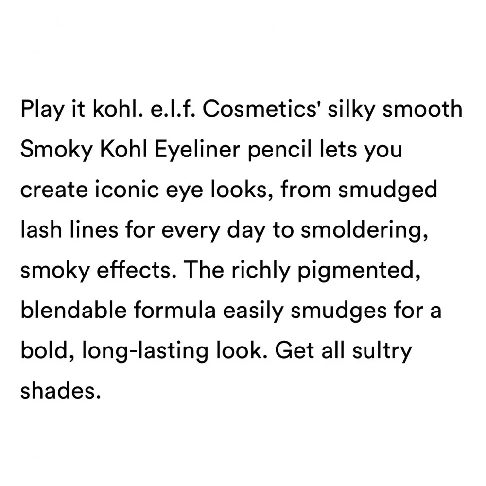 ELF Smoky Kohl Eyeliner “Rare Emerald”